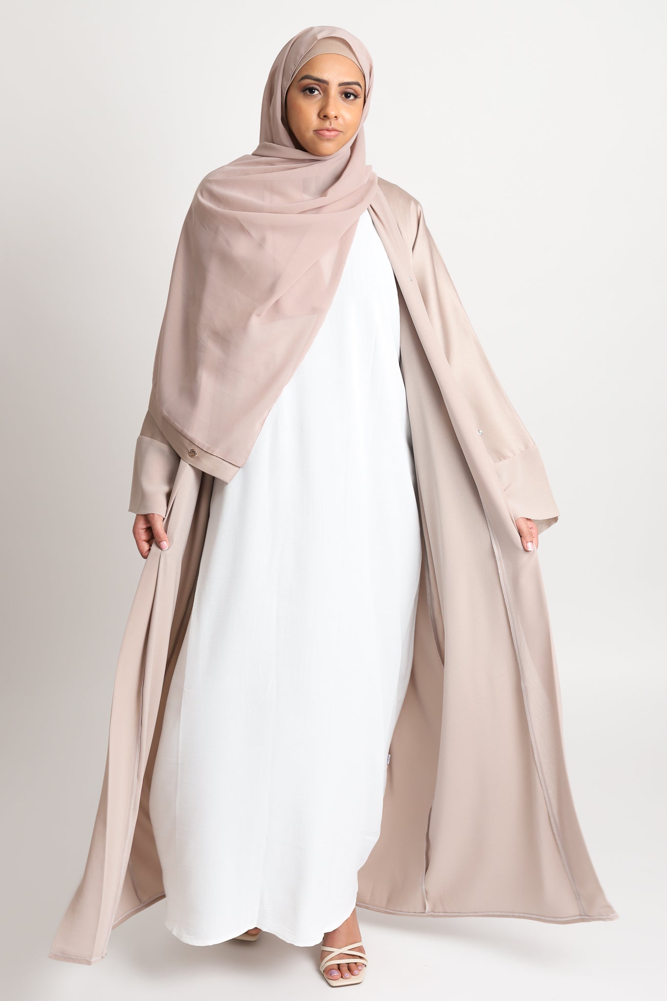 Sahar Open Abaya - Cashmere