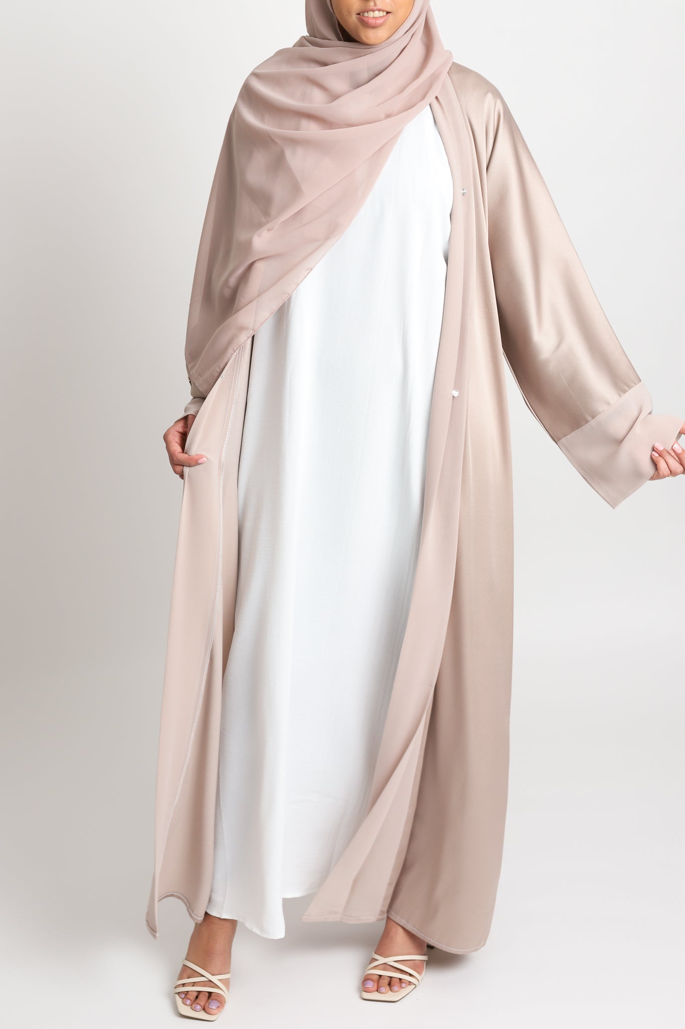Sahar Open Abaya - Cashmere
