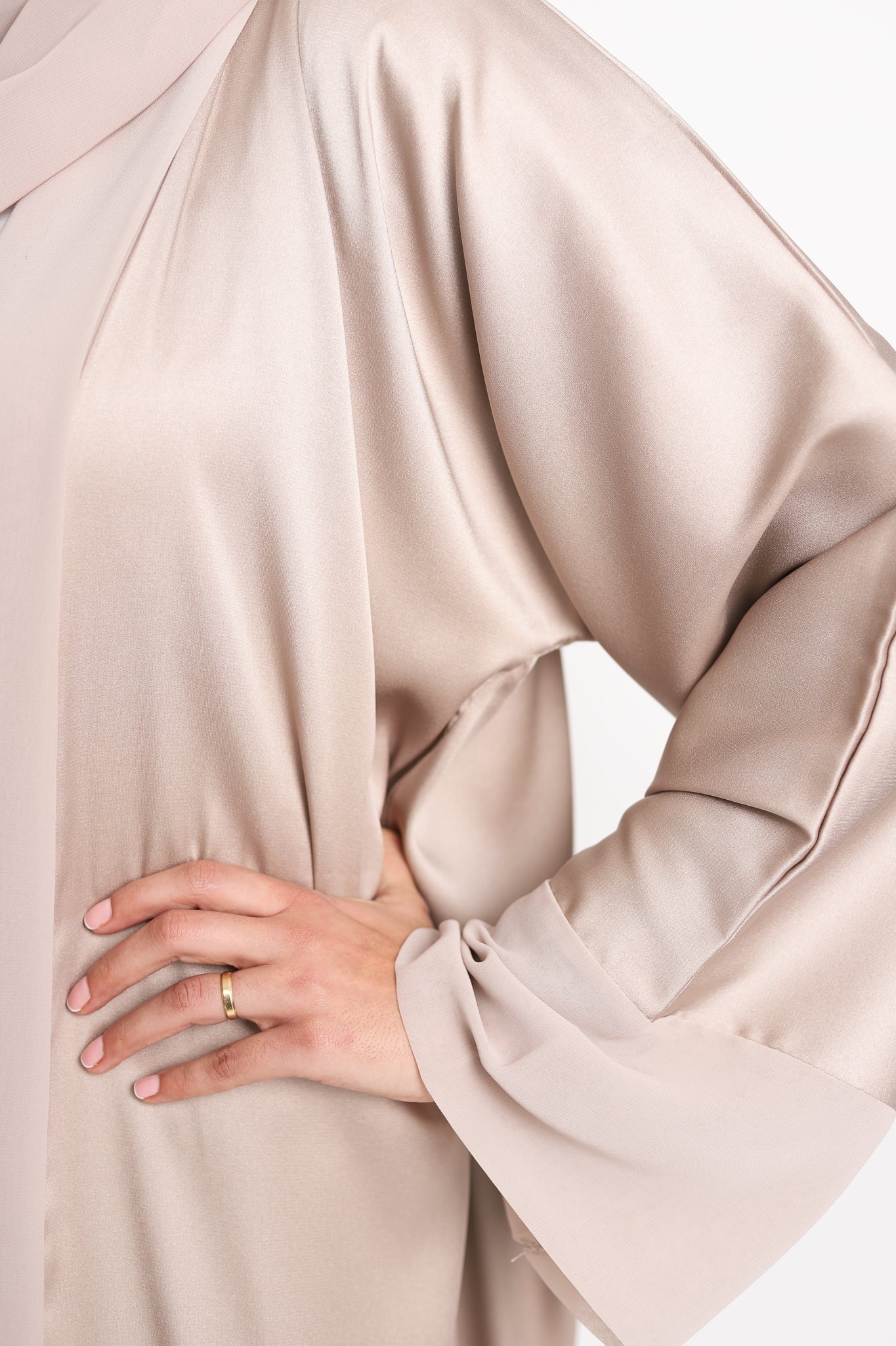 Sahar Open Abaya - Cashmere