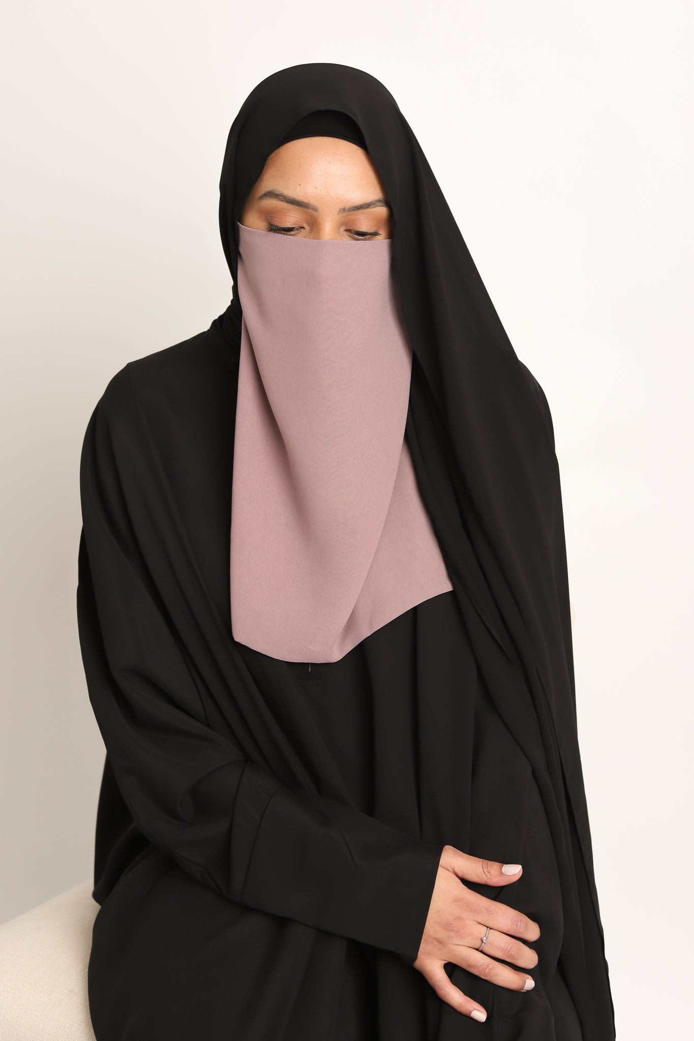 Signature Half Niqab - Mink