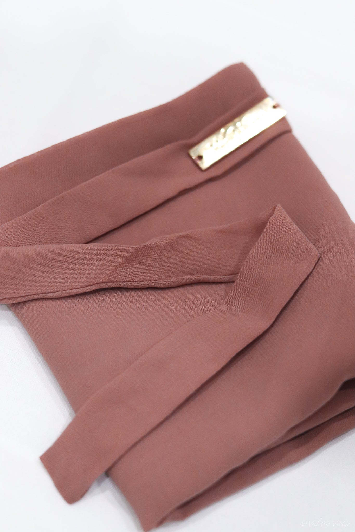 Signature Half Niqab - Mocha Rose