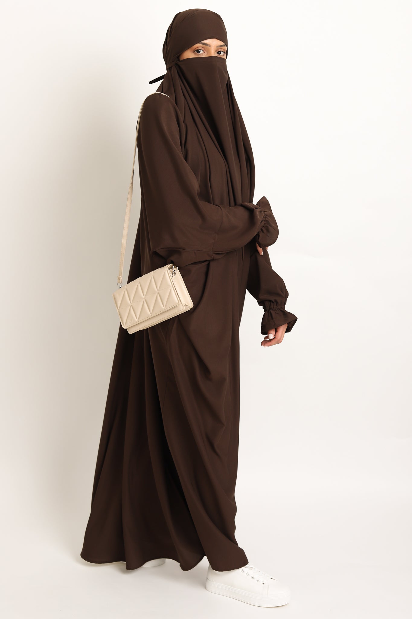 One Piece Jilbab - Walnut