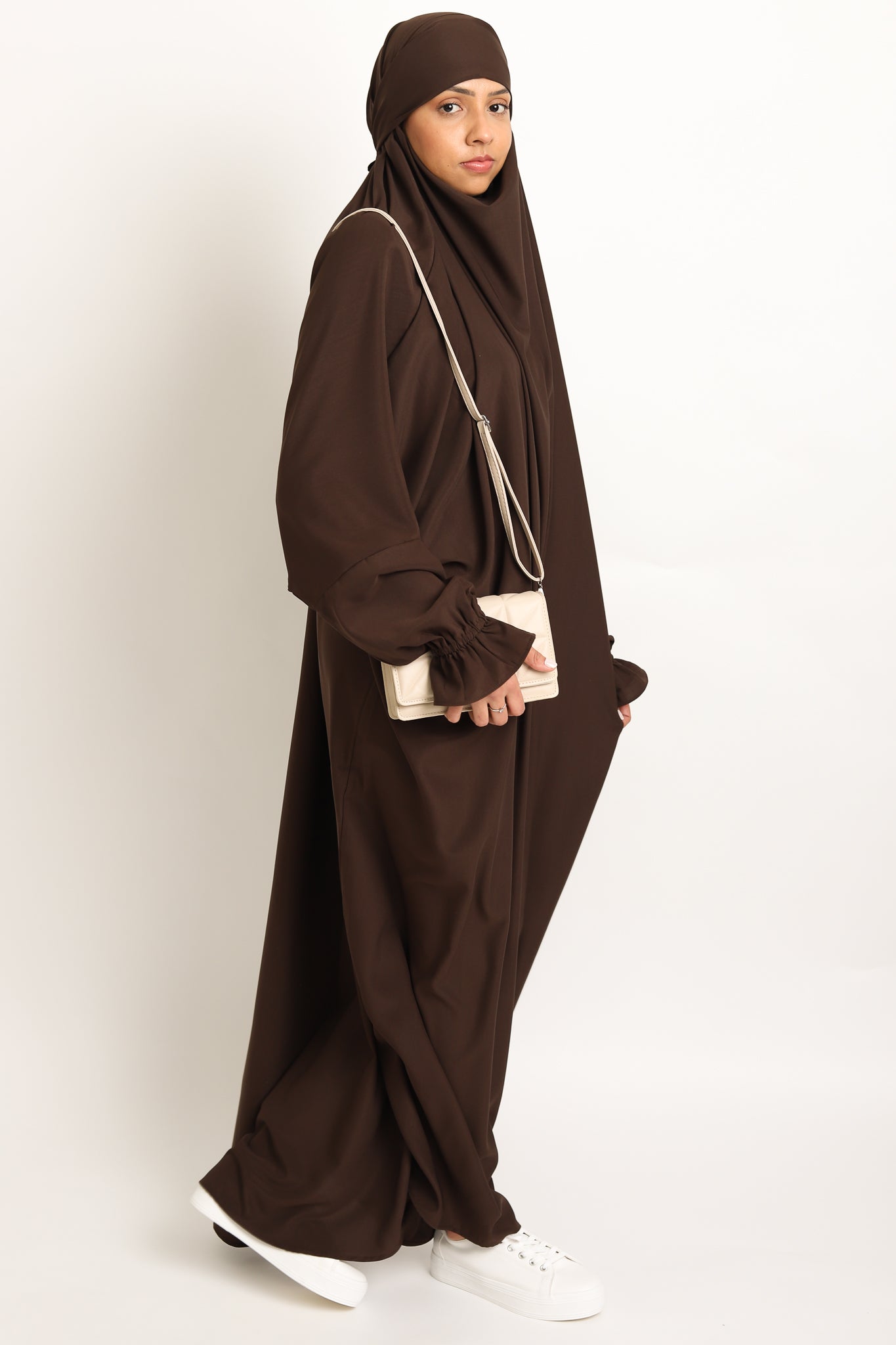 One Piece Jilbab - Walnut