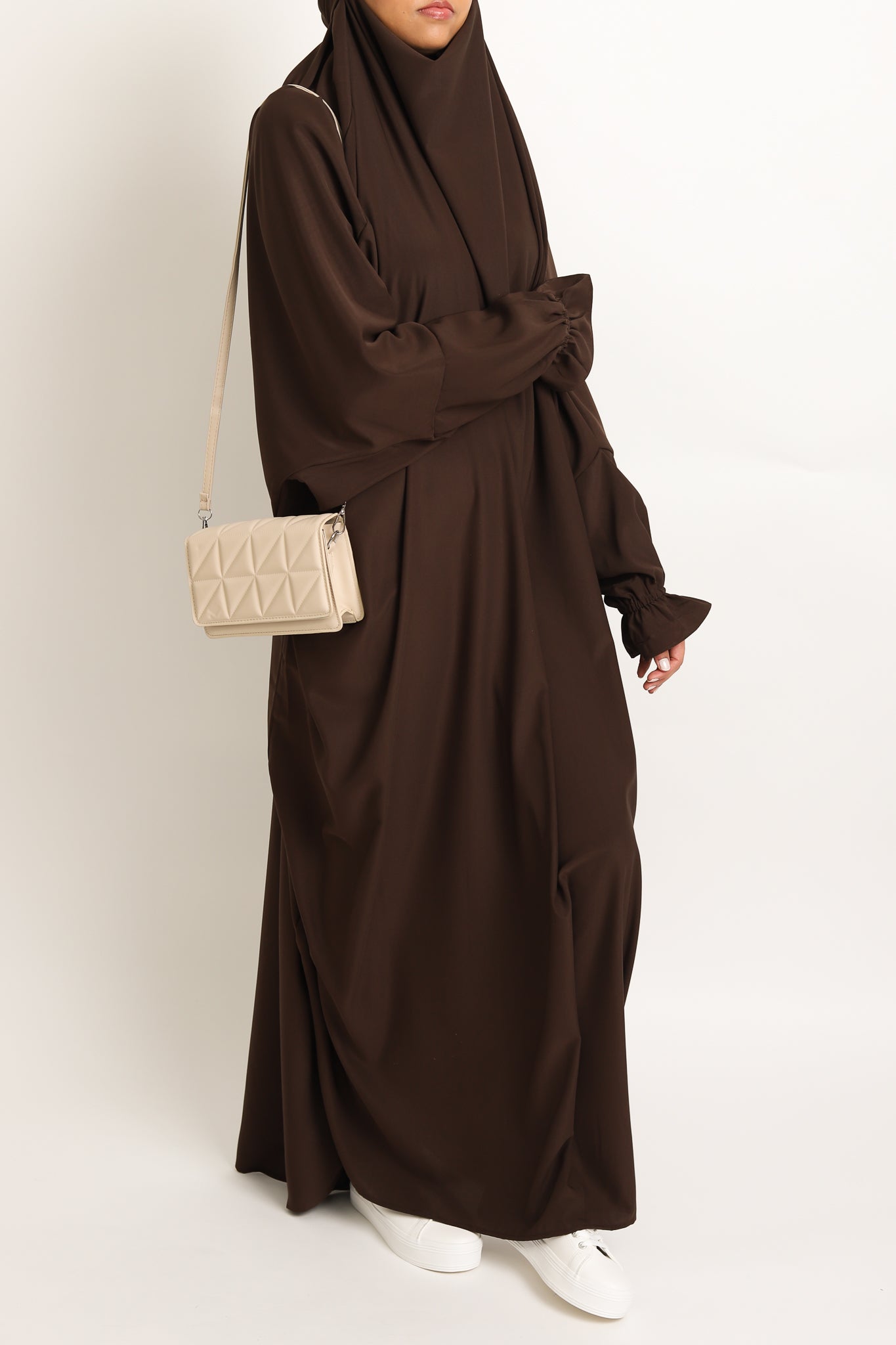 One Piece Jilbab - Walnut