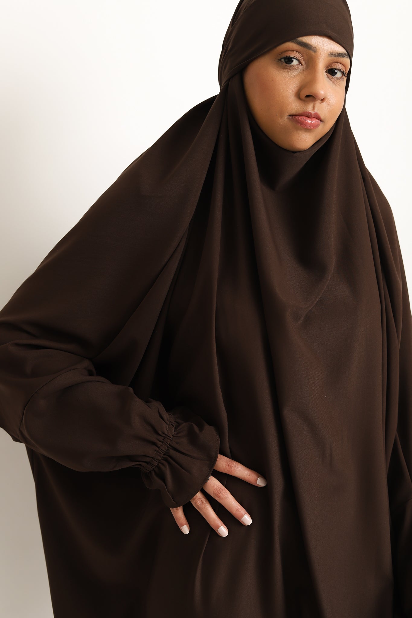 One Piece Jilbab - Walnut