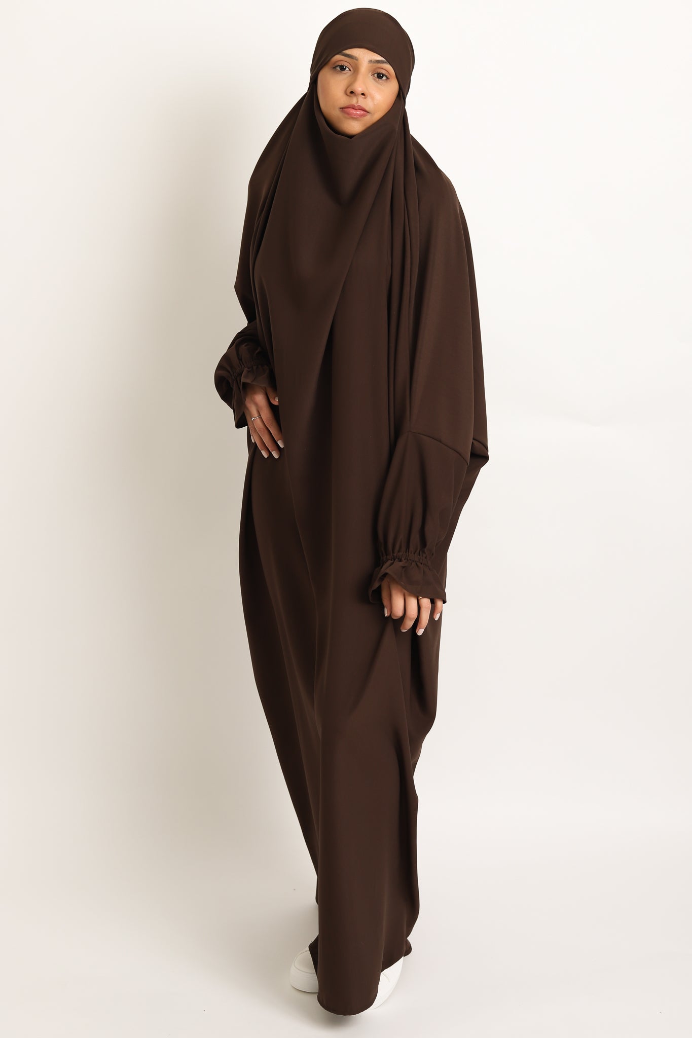 One Piece Jilbab - Walnut