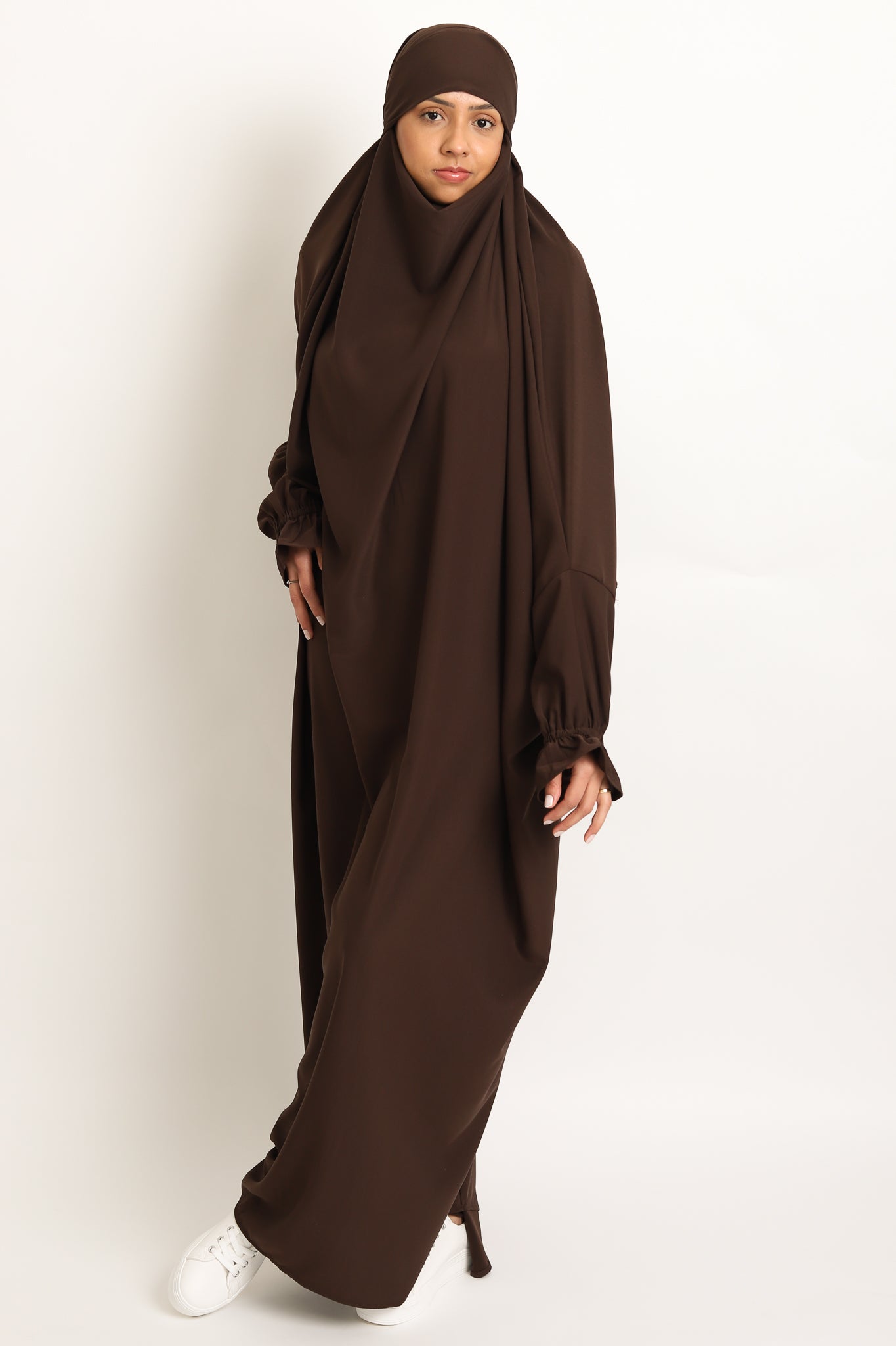 One Piece Jilbab - Walnut