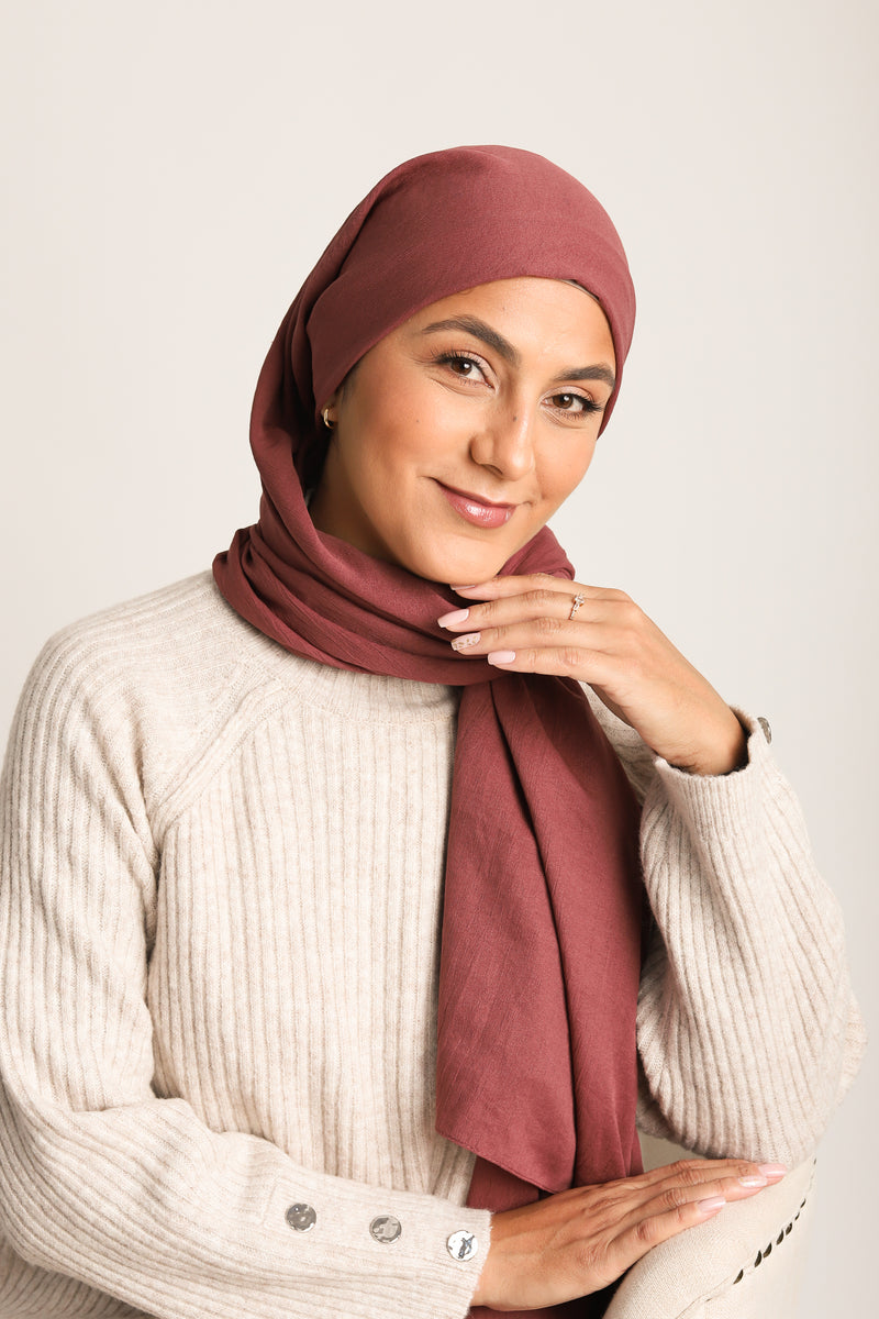 Cotton Hijab Rouge