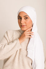 Cotton Hijab White