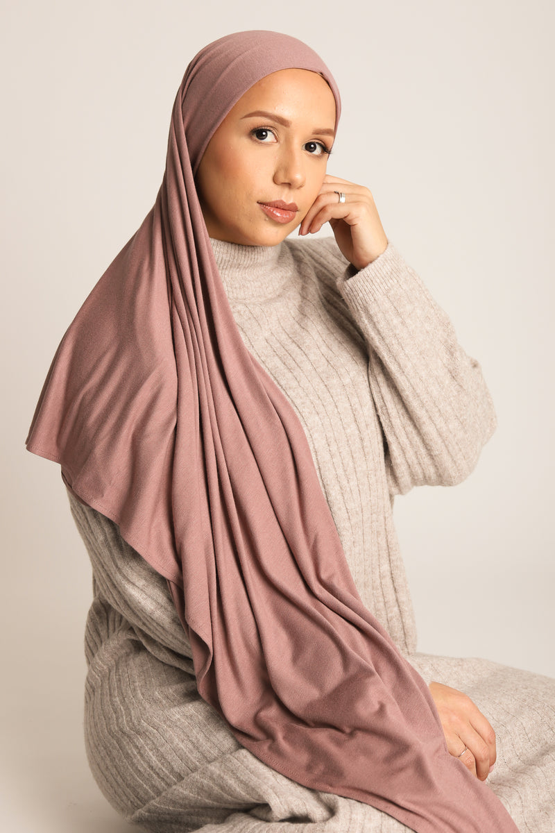 Jersey Hijab Dusty Mauve