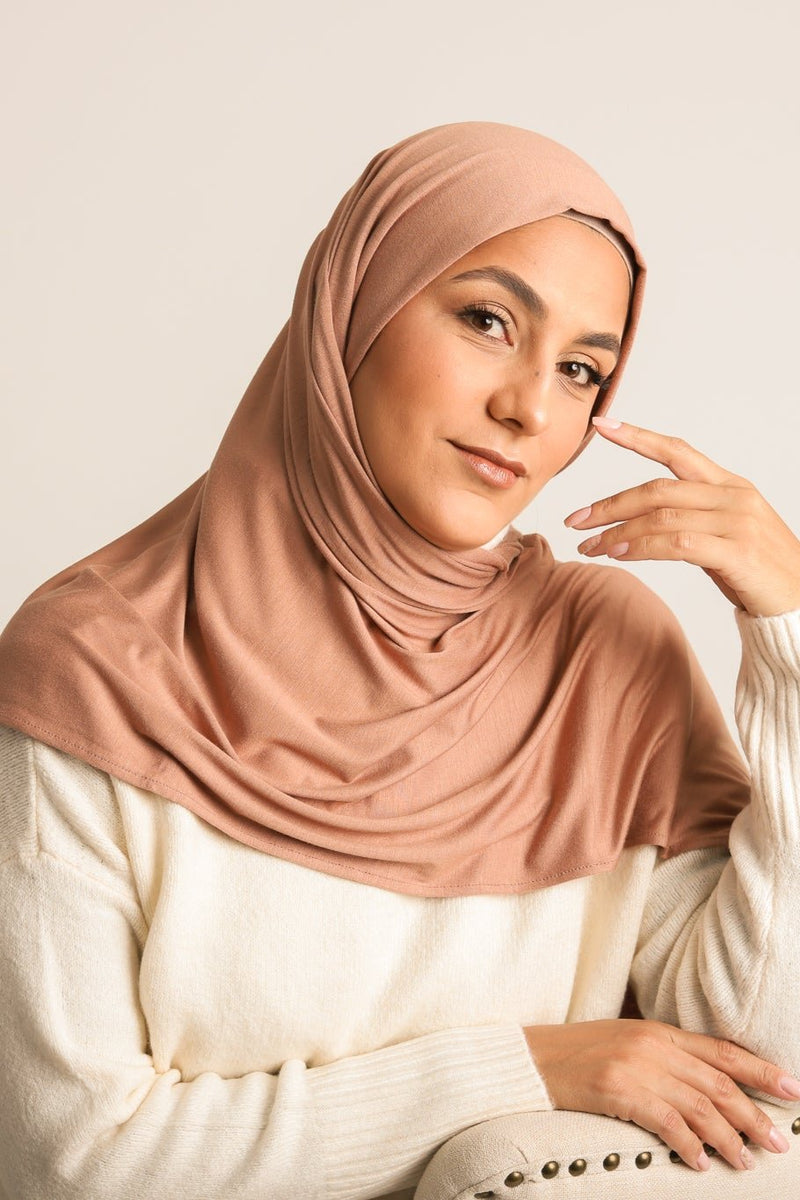 Jersey Hijab Mocha