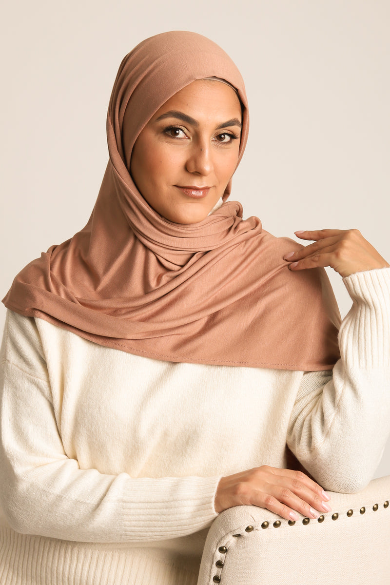 Jersey Hijab Mocha