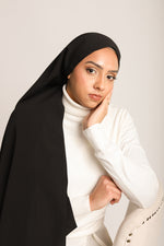 Medina Silk Hijab Black