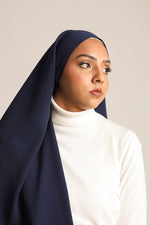 Medina Silk Hijab Navy