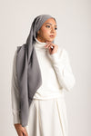 Medina Silk Hijab Pewter