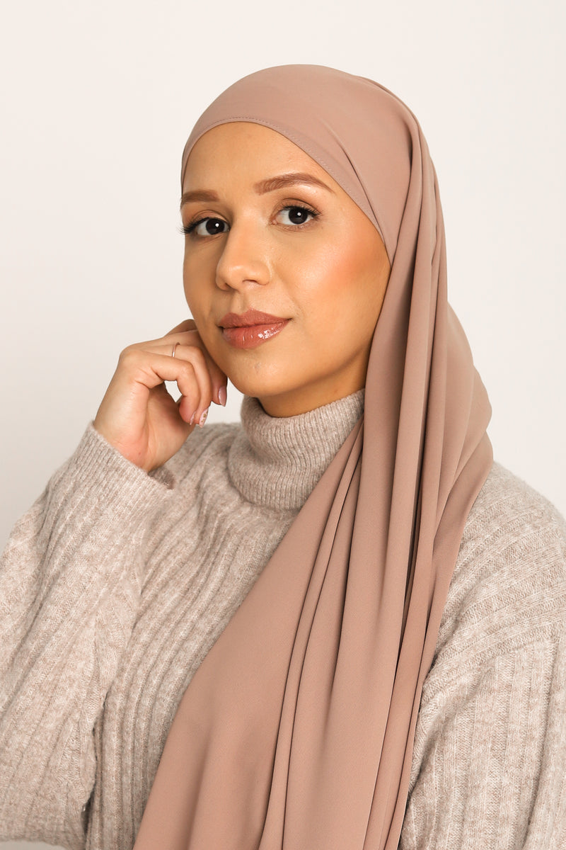 Premium Chiffon Hijab Mink