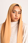 Premium Chiffon Hijab Sepia