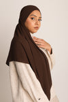 Premium Chiffon Hijab Walnut