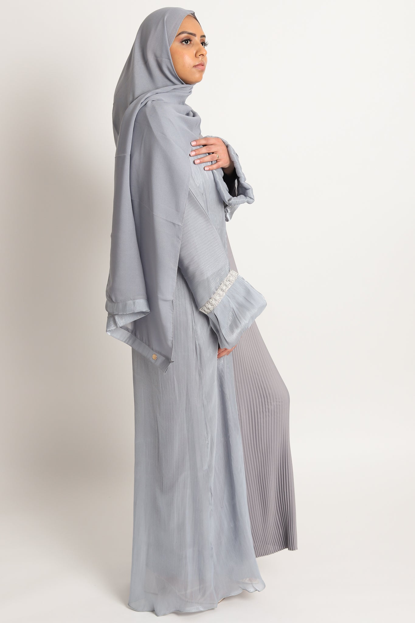 Celestial 4 Piece Organza Abaya Set