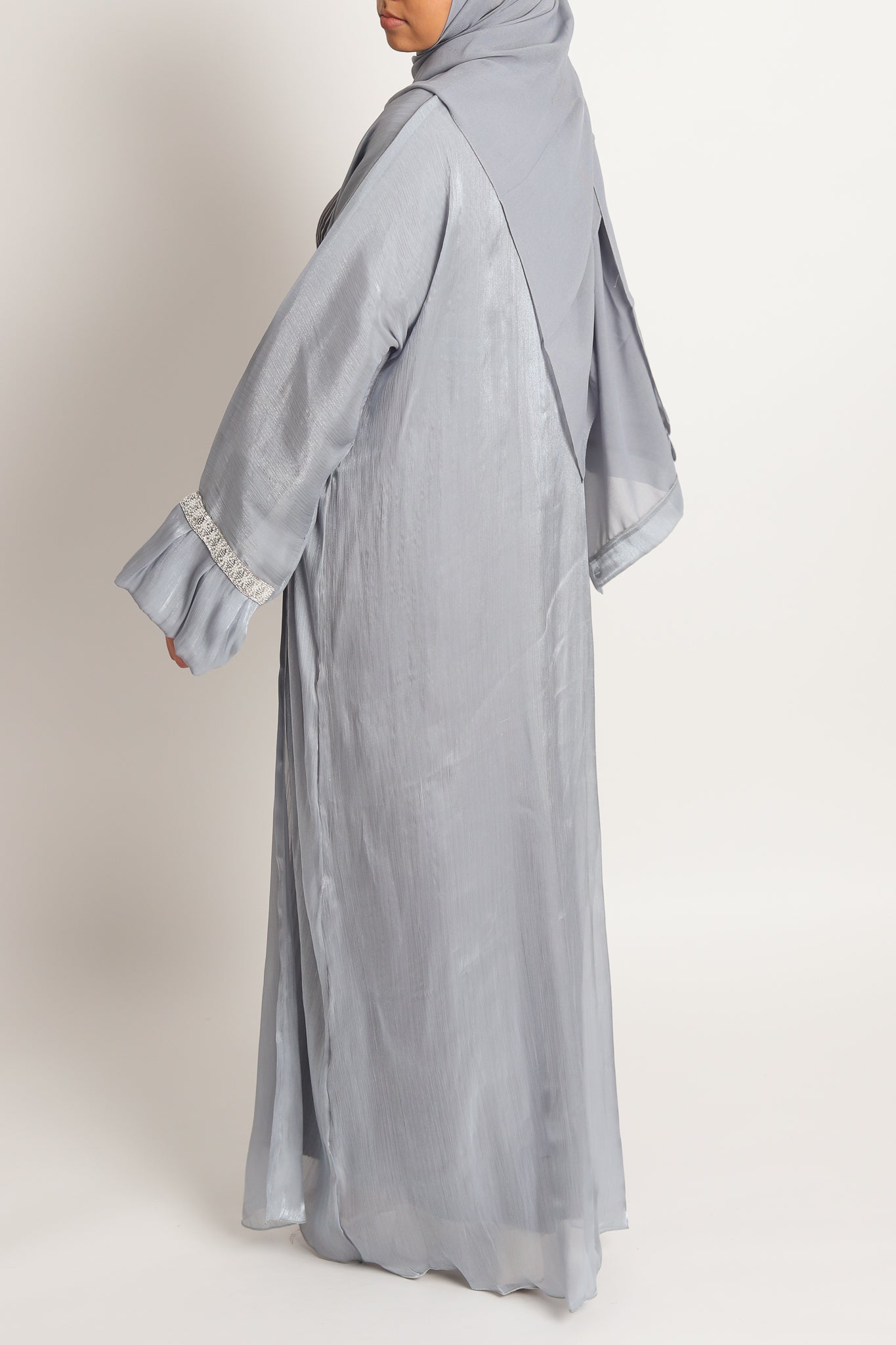 Celestial 4 Piece Organza Abaya Set