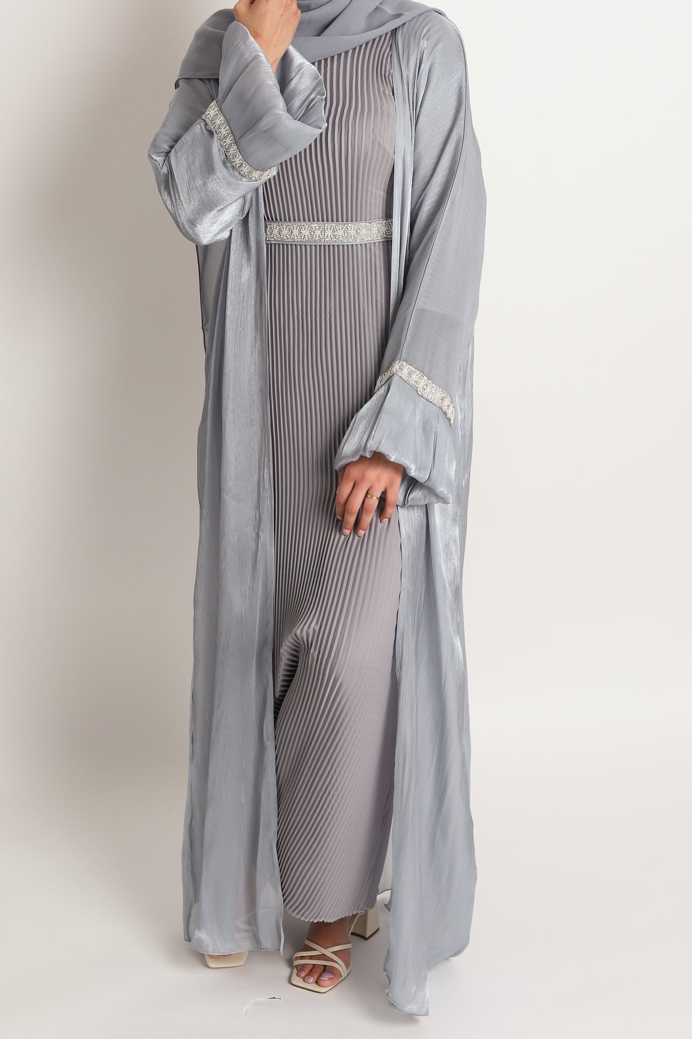 Celestial 4 Piece Organza Abaya Set