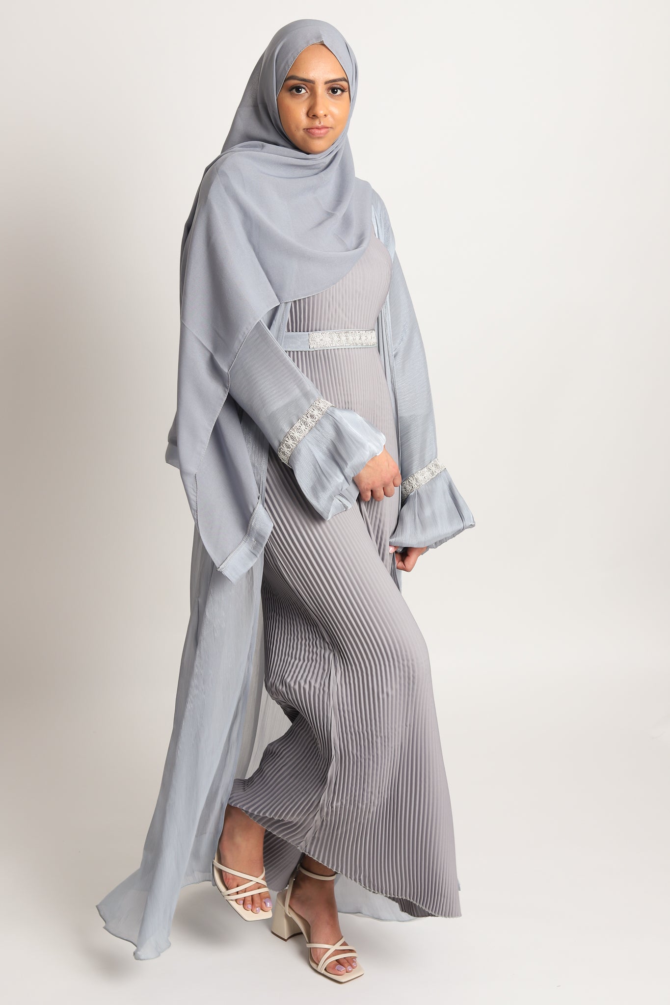 Celestial 4 Piece Organza Abaya Set