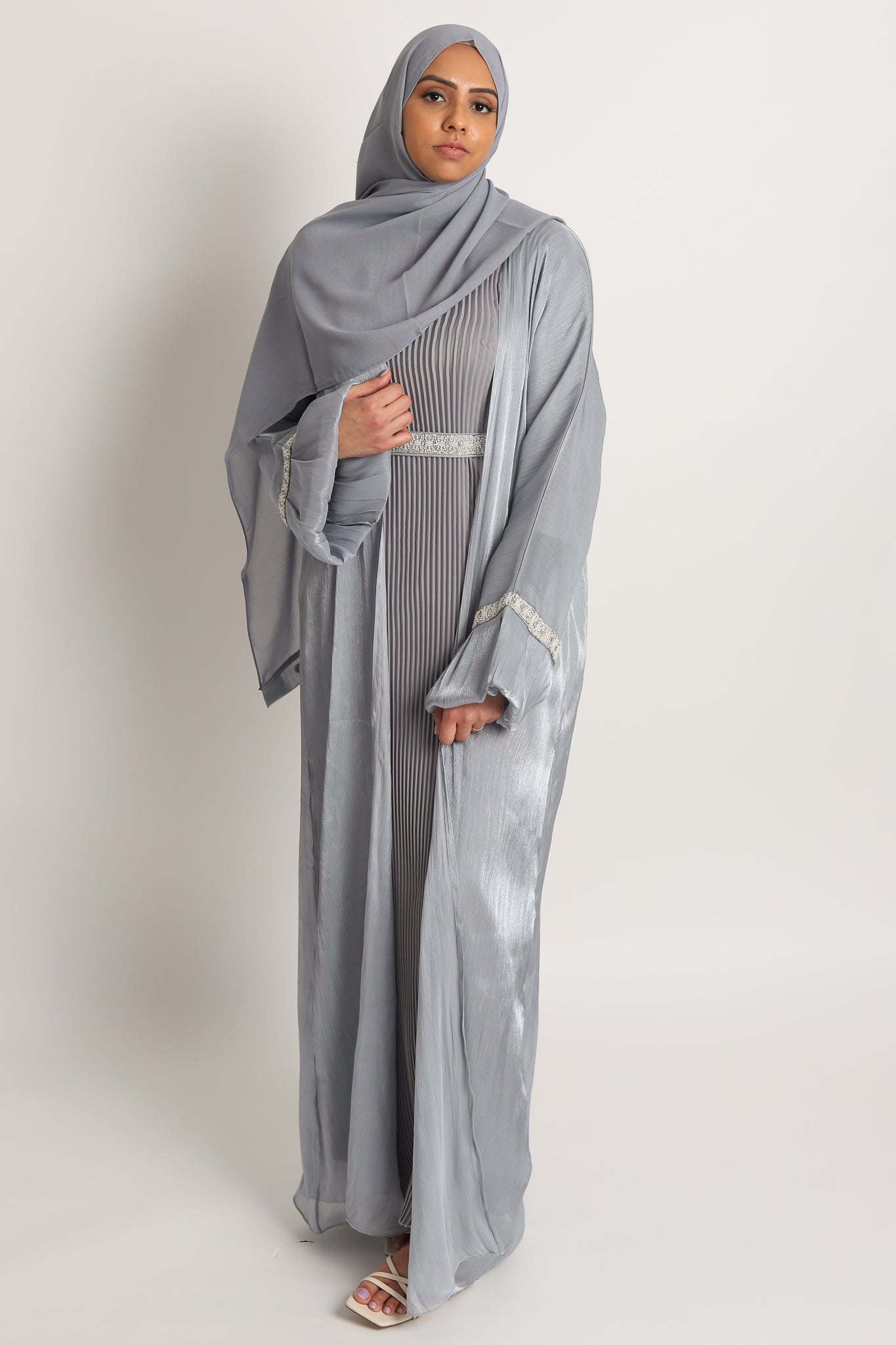 Celestial 4 Piece Organza Abaya Set