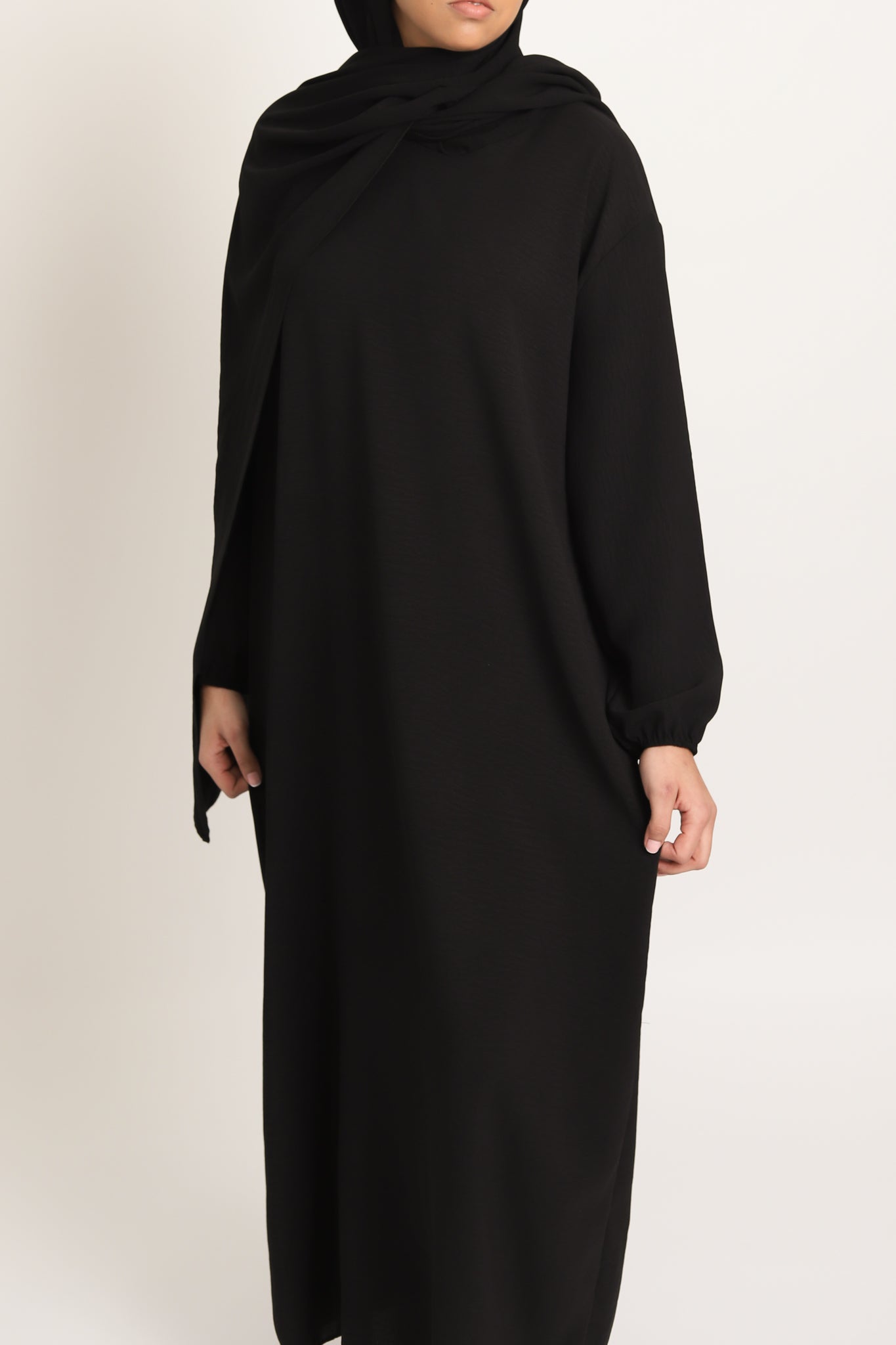 1 Piece Prayer Abaya - Black