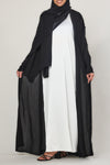 Ivory Short-Sleeved Abaya Slip Dress