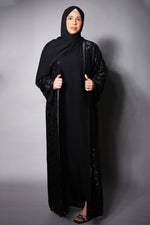 Amour Sheer Black Open Abaya