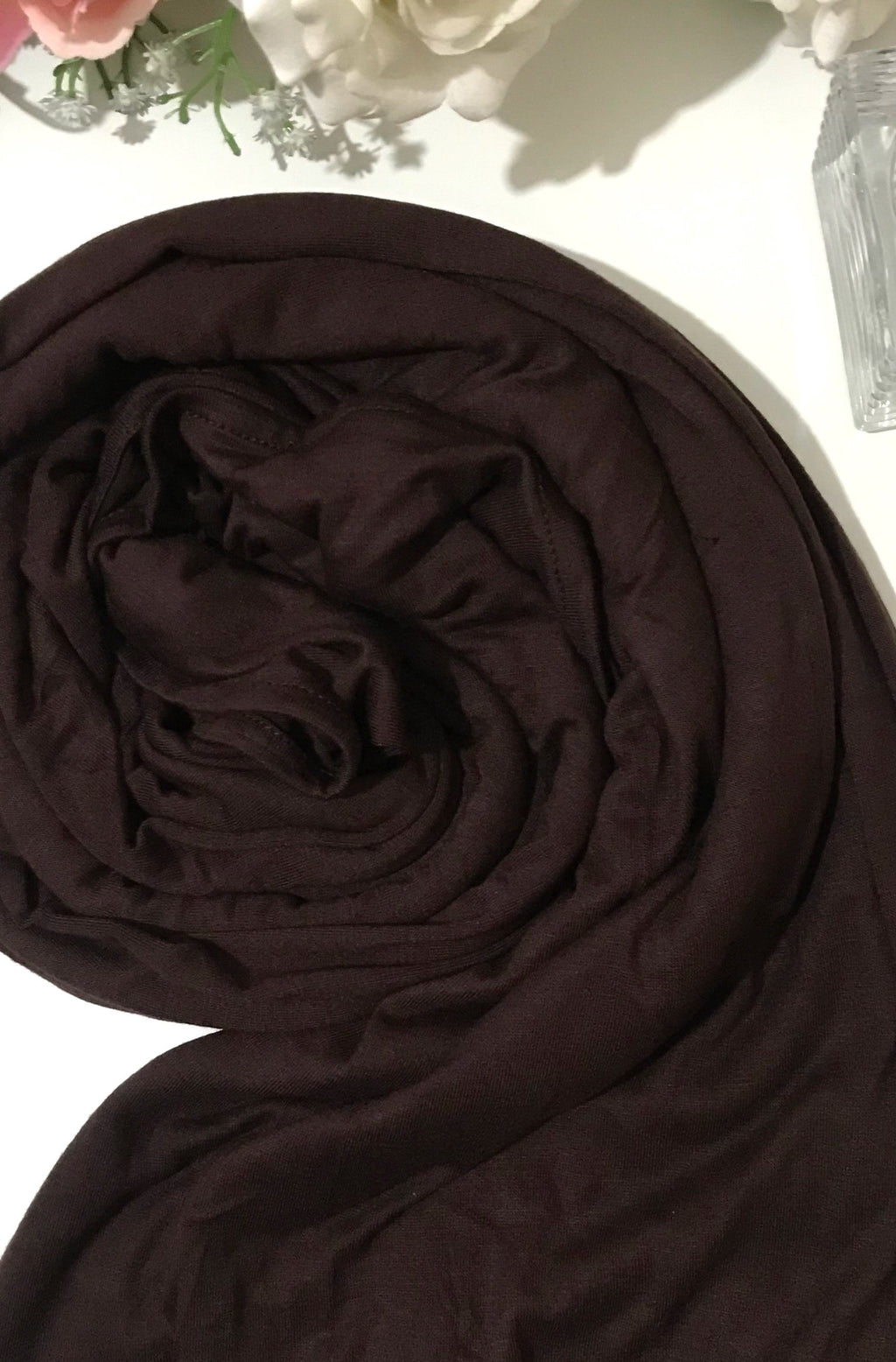 veil virtue jersey hijab cocoa dark brown