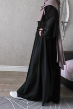 Black Plain Umbrella Abaya