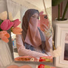 Half Niqab Nude Pink
