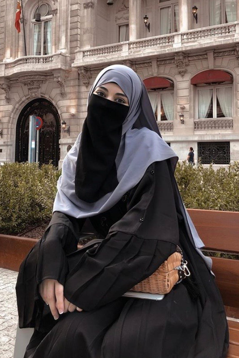 Half Niqab Black (Short Ties)