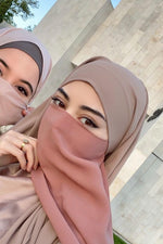 Half Niqab Warm Mocha